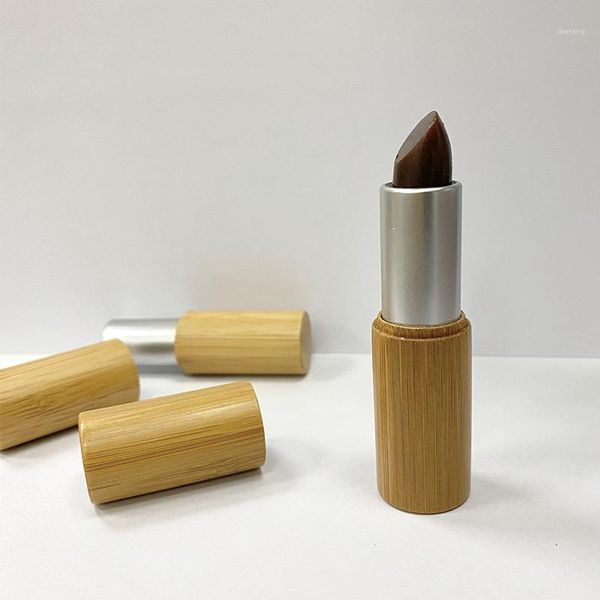 

storage bottles & jars 10pcs 4g bamboo empty lipstick tube lip package diy container beauty makeup tool accessories