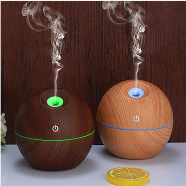 

essential oils diffusers aroma light led 130ml air humidifier usb wood oil diffuser ultrasonic electric mist maker for home
