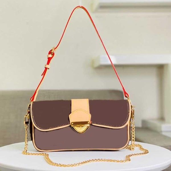 

chain crossbody bag shoulder handbag medieval printing purse lady old flower small hand bag natural yellow leather bags inner patch bag 202