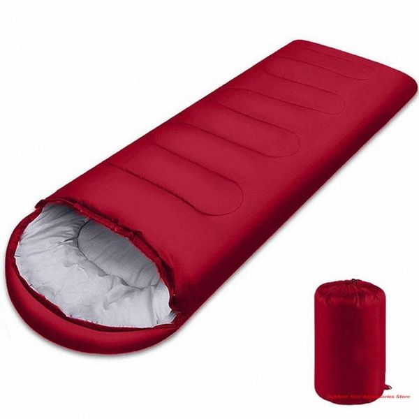 

ultralight camping sleeping bag filled waterproof fluff bags with compression spring tourism for adult