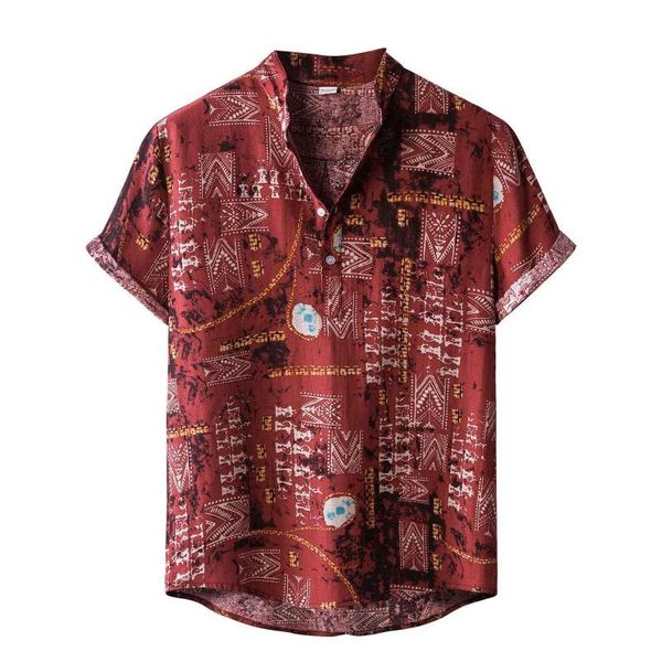 

men's casual shirts mens spring summer shirt short sleeve cotton fashion men loose camisetas hombre verano cuello, White;black