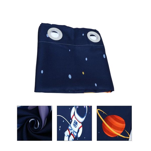 

curtain & drapes 1pc planet astronaut lightproof creative window sheer for home
