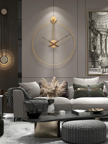 

wall clocks home decoration luxury large clock iron modern design living room hanging decorative watch christmas wedding gift
