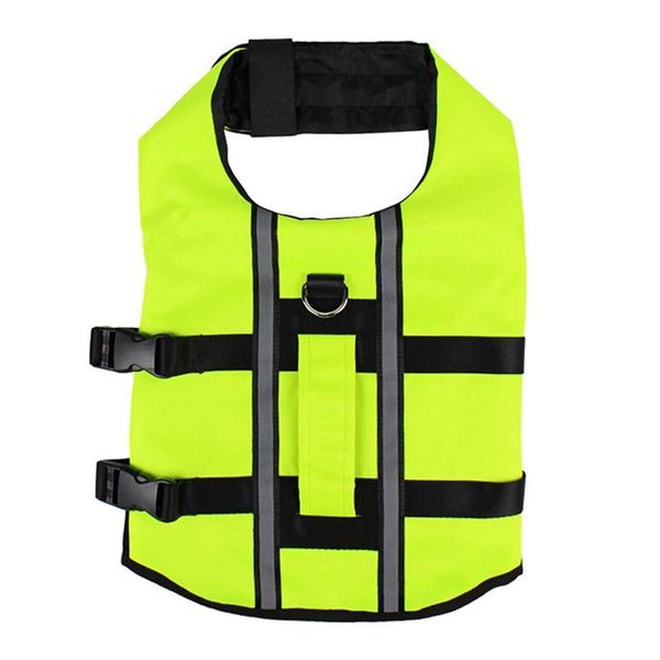 

dog apparel clothes pet life jacket vest for small large dogs breathable reflective yellow harness saver vests 2021