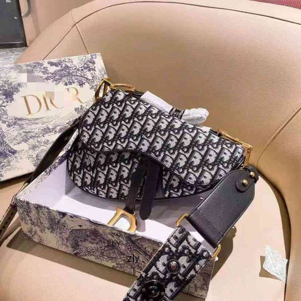 

di women's bagdi saddle bag blue oblique print presbyopia canvas flip cd buckle{category}sovt zly bags