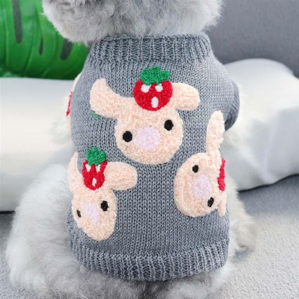 

dog apparel autumn and winter short pet sweater teddy bichon hiromi cat schnauzer vip small milk clothes