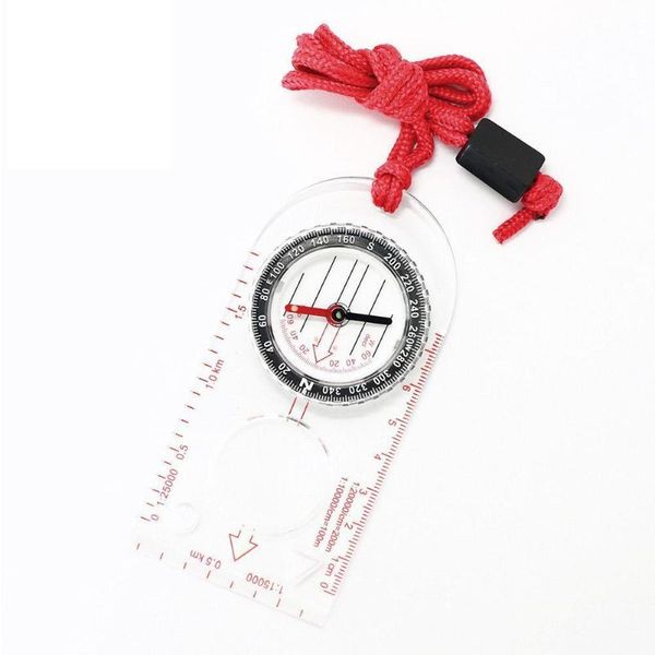 

mini outdoor camping Ã¼berleben karte skala orientierte lupe feld compass gadgets