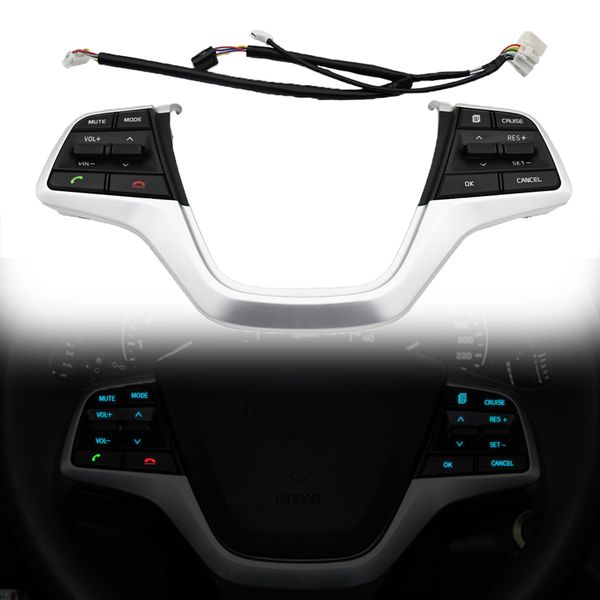 

switch steering wheel buttons for hyundai elantra 1.6l volume channel phone cruise controller button car styling