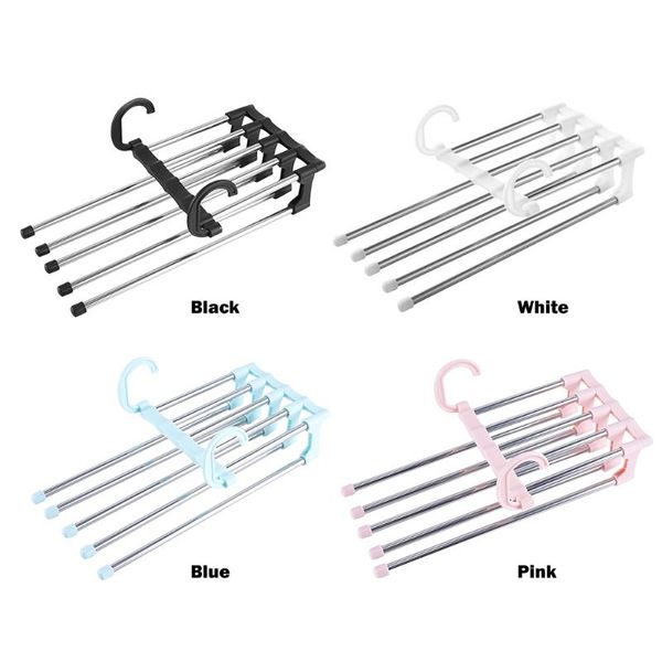 

hangers & racks trousers pants tie storage shelf closet organizer stainless steel clothes hanger mini folding clothing shoes heater