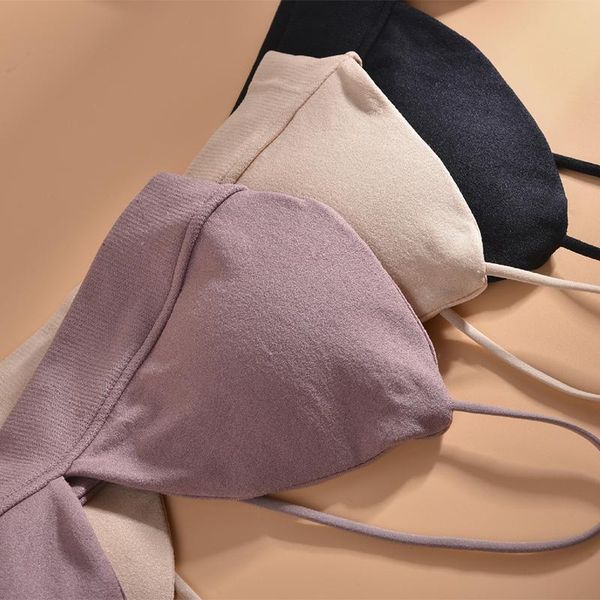 

bustiers & corsets summer women thin bra french triangle tube seamless push up bras camisole wireless backless lingerie bralette ta, Black;white