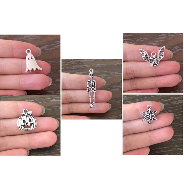 

wholesale diy charms antique silver tone nightmare before christmas pendant charm for bracelet necklace earring zipper pulls jewelry, Bronze;silver