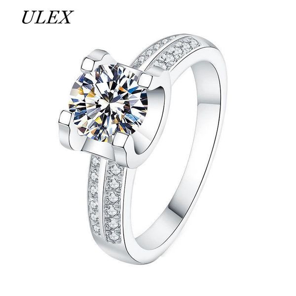 

cluster rings ulex wedding ring for women simple 8 style blue/pink/red cubic zirconia rose gold sliver color party gift fashion jewelry, Golden;silver