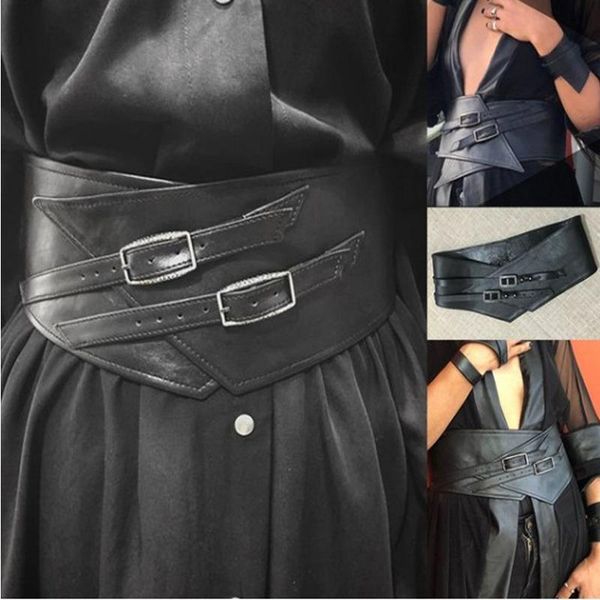 

party masks men carnival medieval punk pu leather rivet waist guard gear viking knight armor soldier cosplay girdle waistband costume