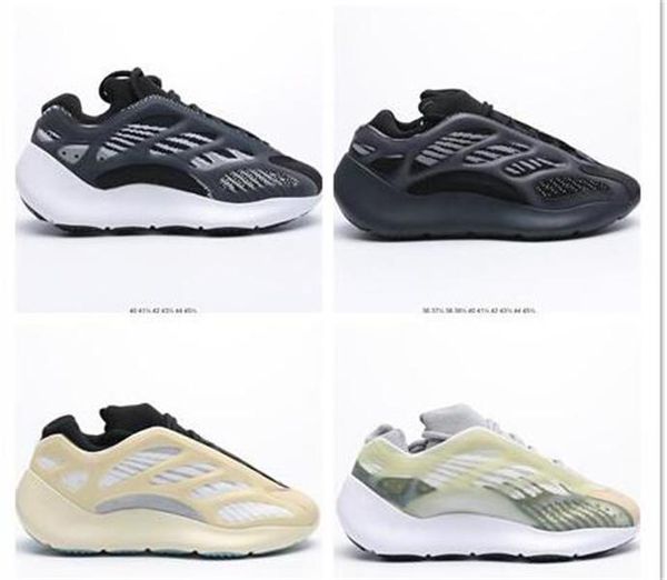 

2021 platform 700 mens shoes vanta 700 v3 alvah azael reflective mist alien men women sports sneakers trainers 36-45 sneakers, Black