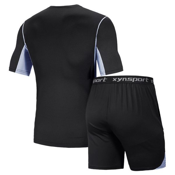 

sleeve short men's tracksuits fitness suit, Gray