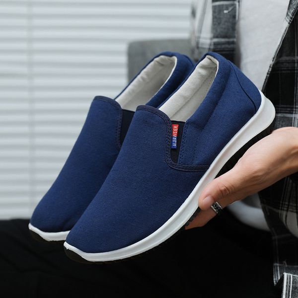 

canvas breathable couple casual shoes winter new one foot men's fashion trend wo