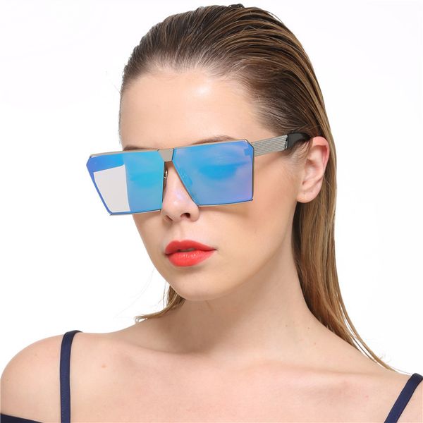 

mirrored glasses shield style sunglasses women vintage oversize ss812, White;black