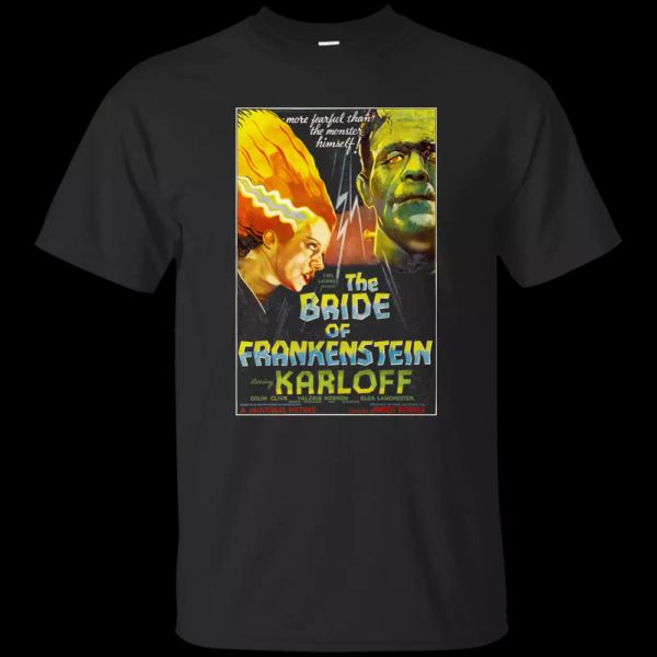 

Bride of Frankenstein, Boris Karloff, Horror, Movie,1935, James Whale, T-Shirt, White;black