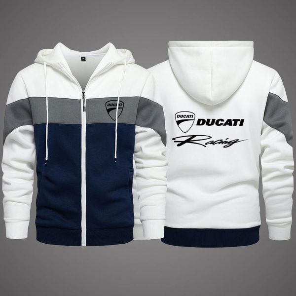 

men's hoodies & sweatshirts 2021 ducati clothing outdoor sweatshirt casual male jacket fleece warm slim quality sportwear harajuku outw, Black