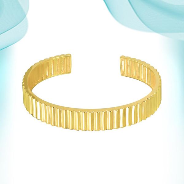 

bangle 2021 wide hand bracelets gold-plate cuff bangles simple style personalized for women jewelry with designer charms gifts, Black