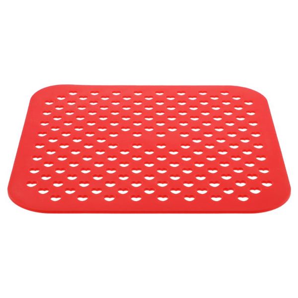 

pans 1pc air fryer liner silicone non-stick mat perforated baking kitchen gadget