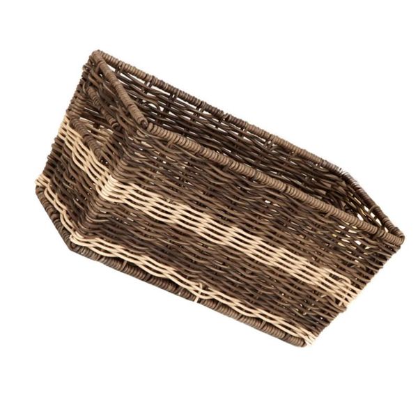 

storage baskets 1pc bathroom basket imitation rattan-woven simple box