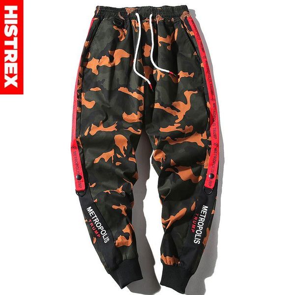 

cotton stripe camouflage men pant famous for male classic casual motorcycle track joggers techwear aaimk# men's pants, Black