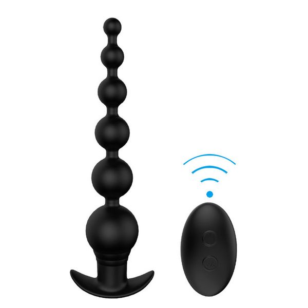 Anal Bead Vibradores Masculino Prostate Massager USB Silicone Butt Butt Stimulator Controle Remoto Vibrador Brinquedo Sexo para Homem Gay com Pacote de Caixa