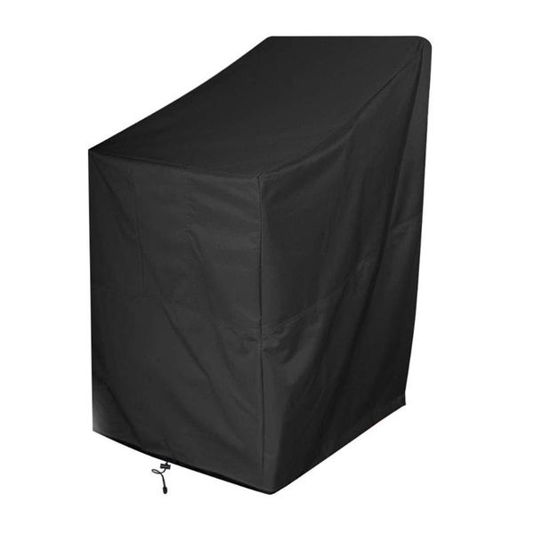 

chair covers black outdoor garden terrace waterproof cover furniture rain stack chair,