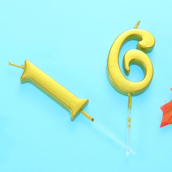 

candles gold glitter numeral number cake er decoration for adults kids party (number 16, golden)