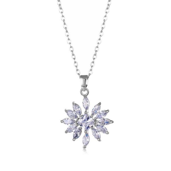 

pendant necklaces fashion brand jewellery cute eye zircon women simple jewelry necklace party trendy statement for girls, Silver