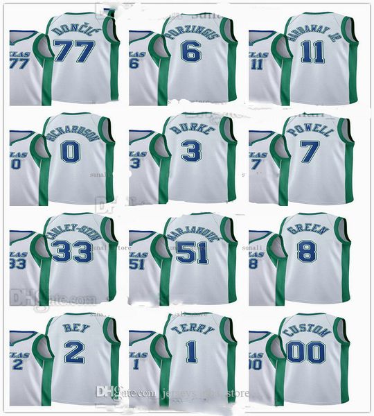 

2021 2022 city white basketball jerseys jj redick maxi kleber dorian finney-smith nicolo melli jalen brunson nate hinton dwight powell josh, Black;red
