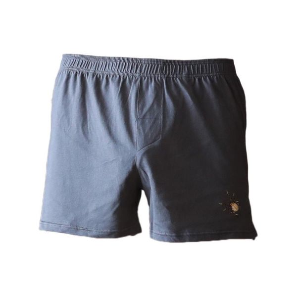 

running shorts mens underwear boxers casual cotton sleep underpants soft loose comfortable breathable men homewear panties, Black;blue