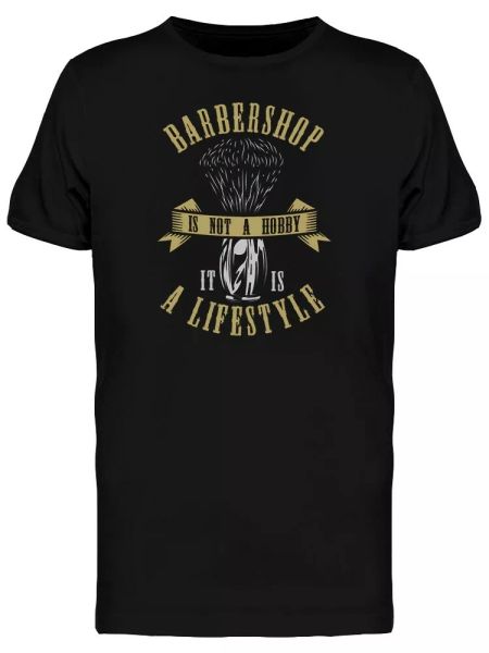 

Barbershop Is Not A Hobby Men's Tee -Image by Shutterstock, White;black