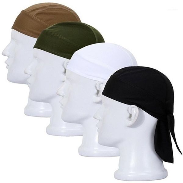 Cappellini da ciclismo Maschere Cappuccio da pirata estivo Turbante Cupola unisex Maschio Fascia larga Elastico Cappuccio per parrucca Raso Uomo traspirante Hip Hop Durags