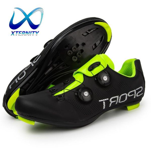 

cycling footwear shoes road men breathable mtb bike bicycle racingtriathlon sneakers flat women sapatilha ciclismo, Black
