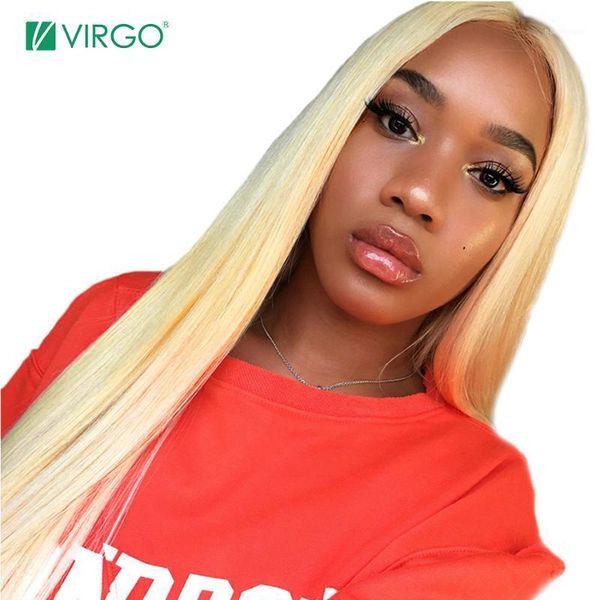 

blonde human hair wigs 4x4 closure wig lace 613 honey color brazilian straight remy 150%1, Black;brown