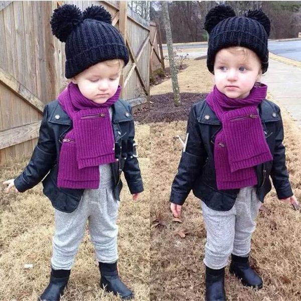 

jackets autumn winter leather for toddler kids baby girls boys fashion zipper turn-down coats outwear children clothes#fs, Blue;gray