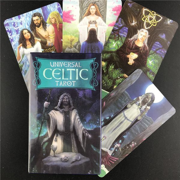 

78pcs universal celtic tarot english oracles card divination fate playing cards board games family deck game for party