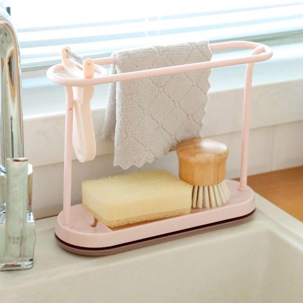 

hooks & rails kitchen dishcloth holder towel rag hanger sink sponge detachable rack