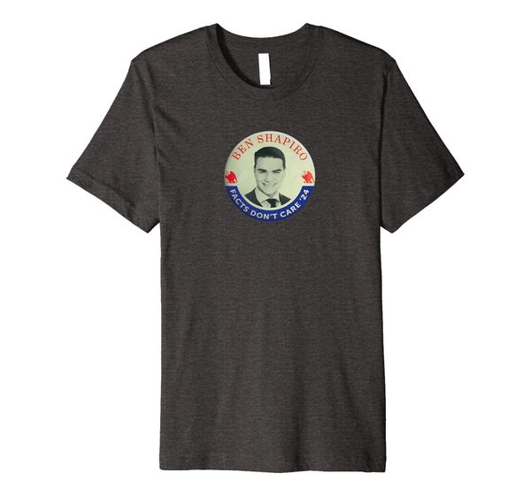 

ben shapiro "facts don't care '24" retro campaign t-shirt, White;black