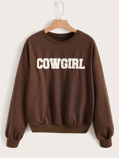 

letter graphic drop shoulder sweatshirt v7nf#, White;black