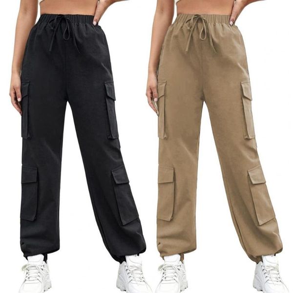 

women's pants & capris cargo trendy classic trousers fashion, Black;white