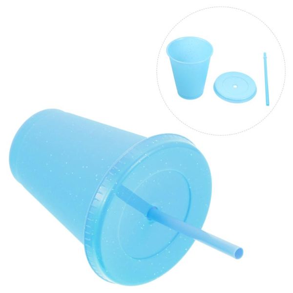

1pc storage bottle children straw cup practical water drinking mugs