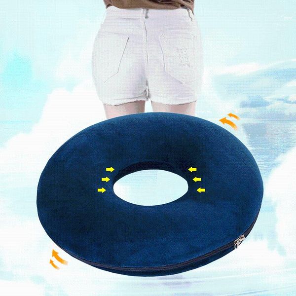 

cushion/decorative pillow 1 piece memory foam coccyx cushion round hole hemorrhoid beautiful buttocks care caudal vertebra ergonomic design