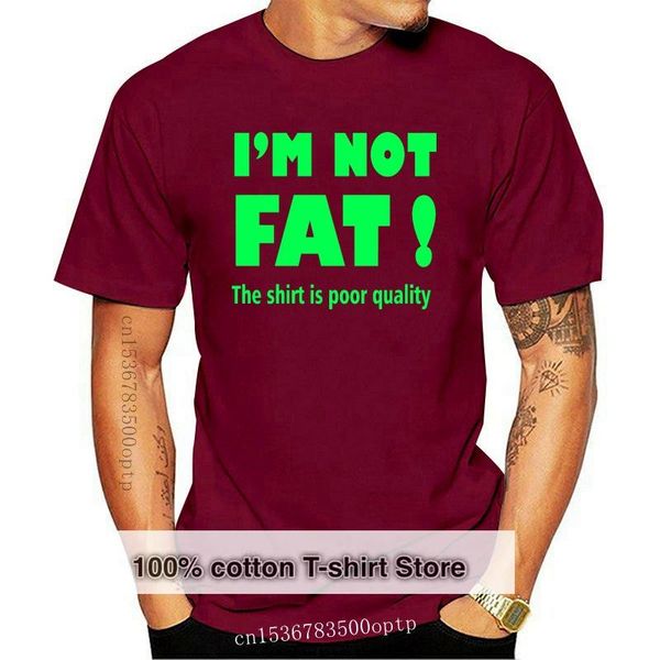 

men's t-shirts t-shirt custom ho 'm not fat ml xl xxl humor man large, White;black