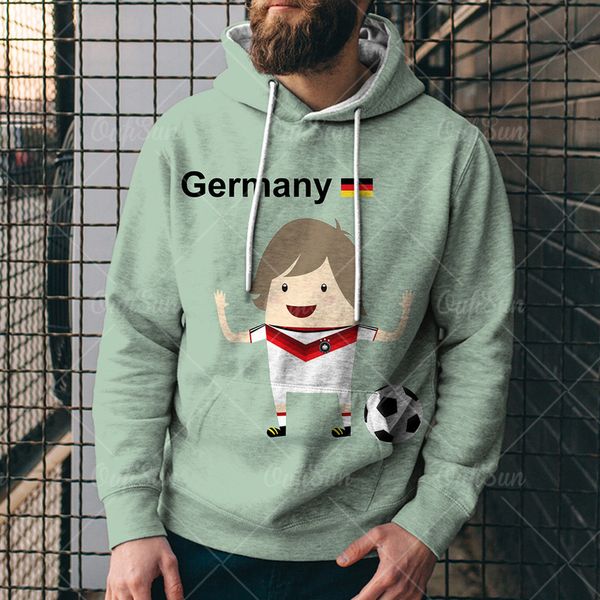 

men's ger football 3d digital printed hooded sweaters hpiw, Black