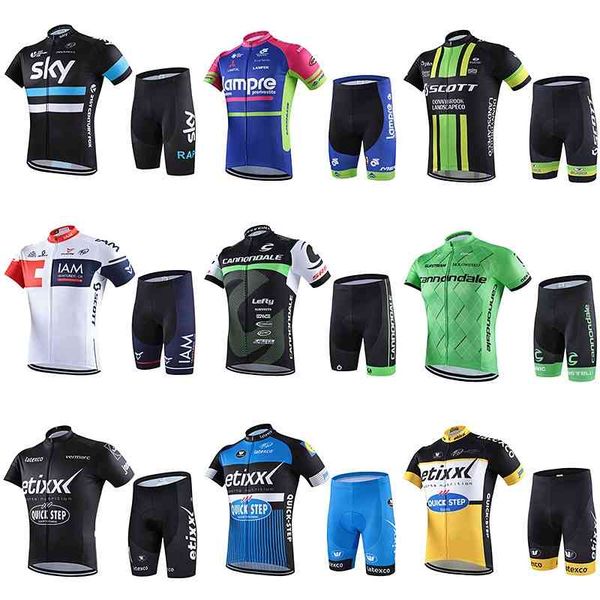 

16 team short sleeve suit men's summer breathable slim cycling pants club, Gray