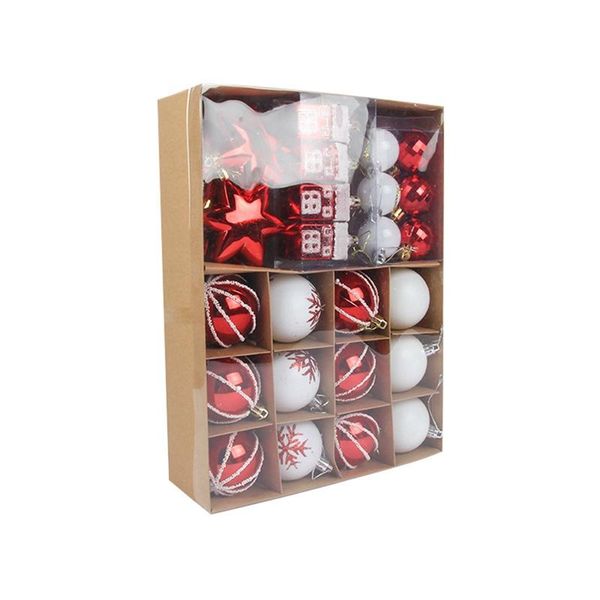 

party decoration 28pcs home christmas decorations ps ball gift box set tree pendant