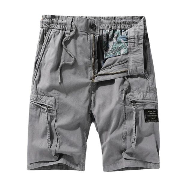 

men's shorts big&tal men summer casual classic pockets camouflage cargo outwear fashion vintage twill cotton 28-40, White;black